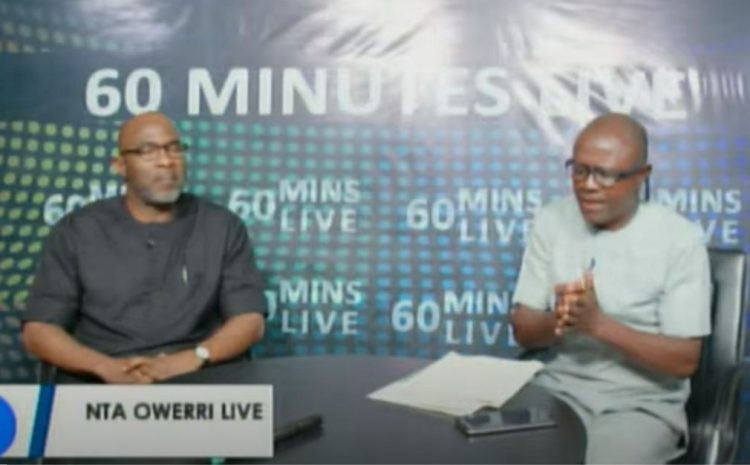  60 Minutes Live – Guest: Tony Ejiogu, IMO State APGA Governorship Candidate